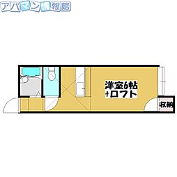 シャトーブランシェ ワンルームの間取図画像