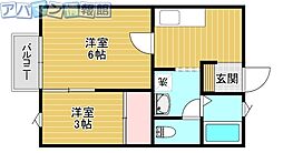 アグリフォーリオ山谷B 2階