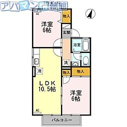 間取図画像 2LDK