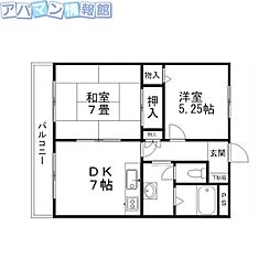 間取図画像 2DK