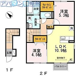 間取図画像 2LDK