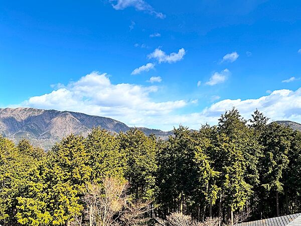 バルコニーからの眺望は、箱根連山を望みます。