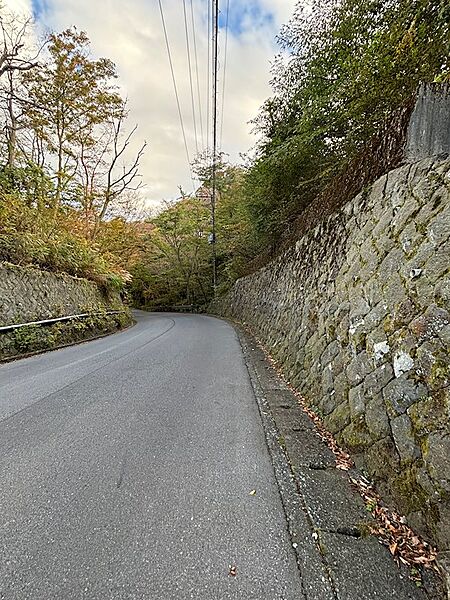【前面道路】道路と土地の間に擁壁がございます。