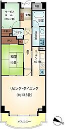 強羅スカイヴィラ 1SLDKの間取図画像