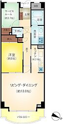 強羅スカイヴィラ 1SLDKの間取図画像