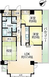 ライオンズマンション熱川 3LDKの間取図画像