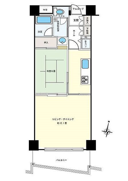 【間取図】使いやすい間取りです