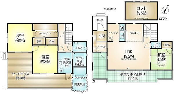 【間取図】動線がしっかり考えられた間取りです