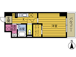 ソラテリエ石垣東 1Kの間取図画像