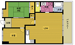 エス・バイ・エル別府 2LDKの間取図画像