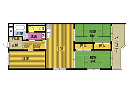 ボスコ石垣 3LDKの間取図画像