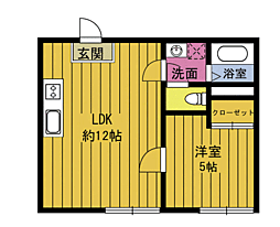 メゾン春木 1LDKの間取図画像