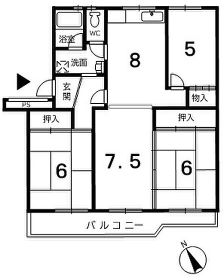3LDK 間取り