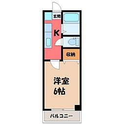 JR東北新幹線 宇都宮駅 徒歩15分 2階/-