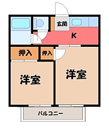 東武宇都宮線 東武宇都宮駅 バス14分 西中丸下車 徒歩13分 1階/-