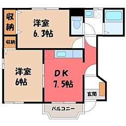 JR東北本線 雀宮駅 徒歩29分