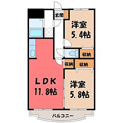 JR日光線 鶴田駅 徒歩18分