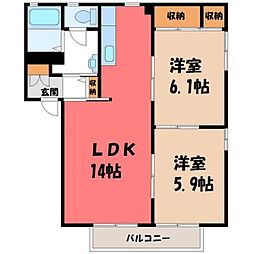 東武宇都宮線 西川田駅 徒歩10分 1階/-