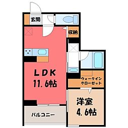 宇都宮芳賀ライトレール線 東宿郷駅 徒歩3分 2階/-