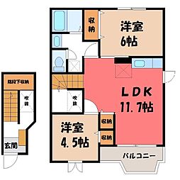 真岡鐵道 真岡駅 バス7分 たいらや真岡店東下車 徒歩1分