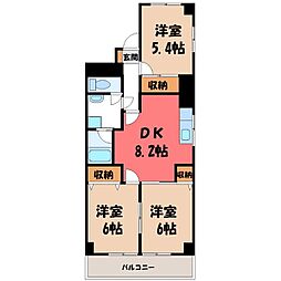 東武宇都宮線 東武宇都宮駅 徒歩30分 6階/-