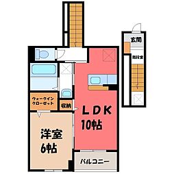 セルティーガ 1LDKの間取図画像