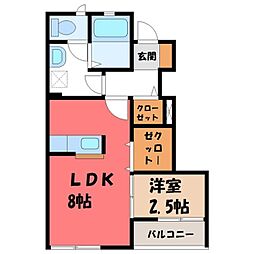宇都宮芳賀ライトレール線 グリーンスタジアム前駅 徒歩12分 1階/-