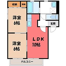 JR東北本線 雀宮駅 徒歩23分 1階/-