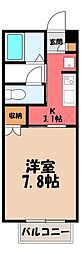 サン・フォレスト泉が丘 1Kの間取図画像