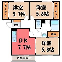 物件の間取り
