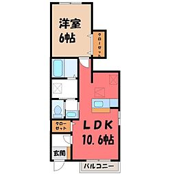 JR東北本線 宇都宮駅 バス16分 細谷新道入口下車 徒歩6分 1階/-