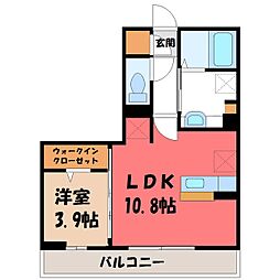チェルボ 1LDKの間取図画像