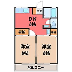 JR東北本線 雀宮駅 徒歩27分 1階/-