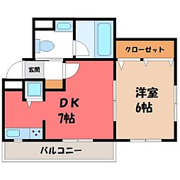 JR東北本線 宇都宮駅 バス8分 平松町下車 徒歩8分 6階/-