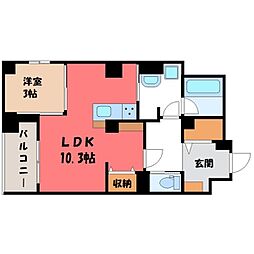JR東北本線 宇都宮駅 徒歩6分 1階/-