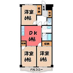 パークシティ 3DKの間取図画像