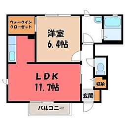 サンライズ K 1階/-