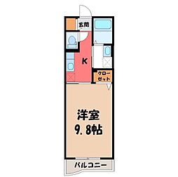 プロムナード ベル 1階/-