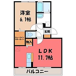 グランビューコート A 1階/-
