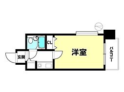ロマネスクマツバラ 1Kの間取図画像