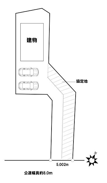 区画図：地役権の設定あり