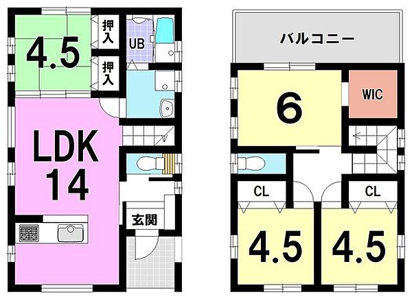 【建築プラン例…みなみの家】・火災保険が抑えらる省令準耐火構造・吹抜断熱で夏涼しく、冬あったか