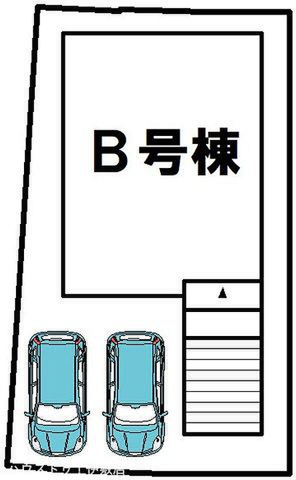 【駐車場】普通車並列2台可能