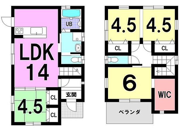 【2号地プラン例】オール電化、省令準耐火建物価格1650万円、建物面積87.77m2