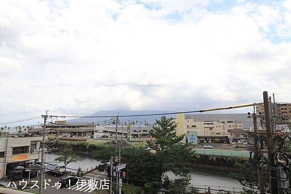 【眺望写真】撮影時桜島が雲に隠れてしまってました。晴れた日など雄大な桜島を眺望可能です