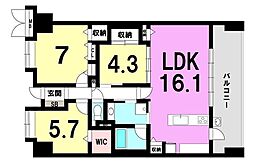 ファーネスト大竜町 3LDKの間取図画像