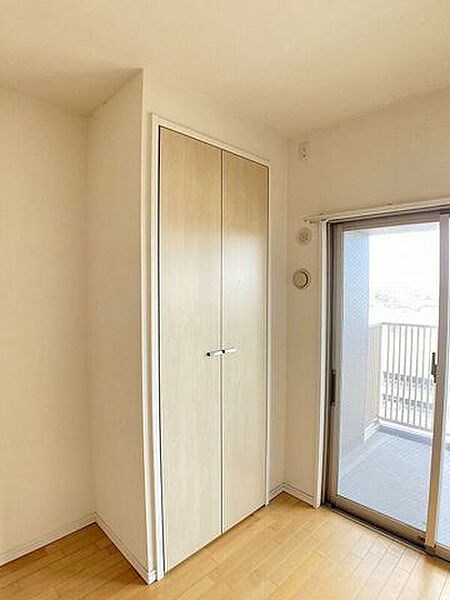 5帖洋室の収納。