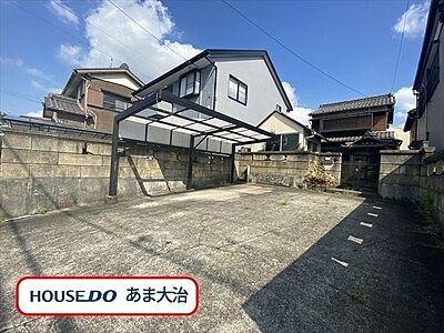 外観：名古屋方面や清須市内へのアクセスのいい西今宿平割四の4DK中古戸建です。広いカースペースがありご家族それぞれの愛車の保有も安心です。