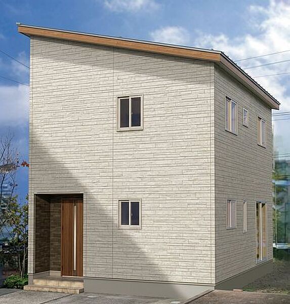 【外観パース図】■間取りや外観は規定内でお好きに変更可能です■その他の建築プランもございます■建築資料の送付は無料です！お問合せ下さい♪■モデルハウスのご見学可能です！