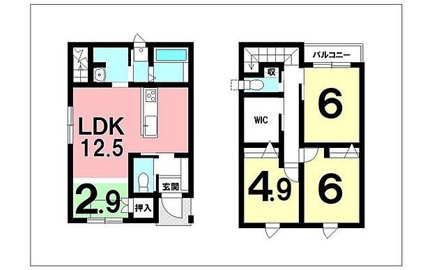 3LDK+ウォークインクローゼット、オール電化【建物面積80.75m2(24.42坪)】